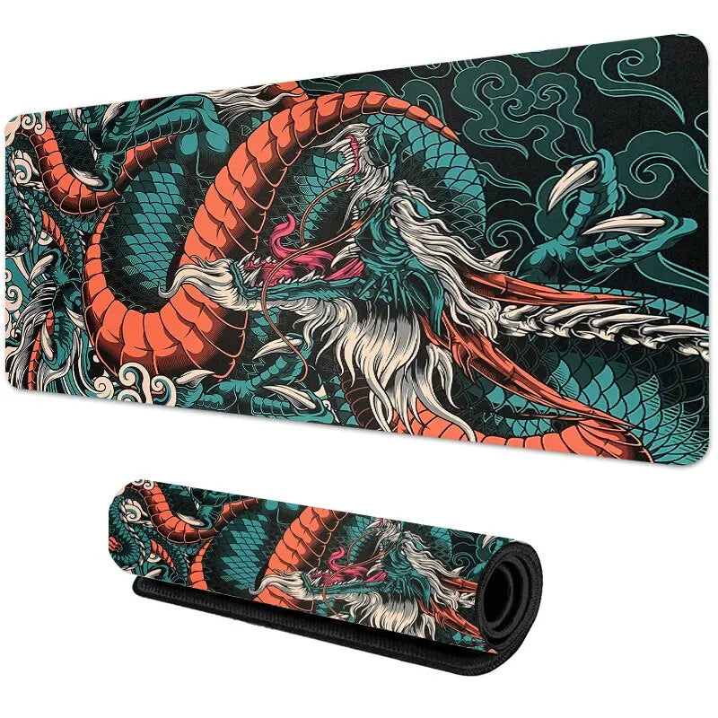 Japanese Dragon Large Gaming Mousepad Keyboard Gamer Mouse Pad on The Table Speed Desk Mat Anime Mouse Mats ,Dragon pattern