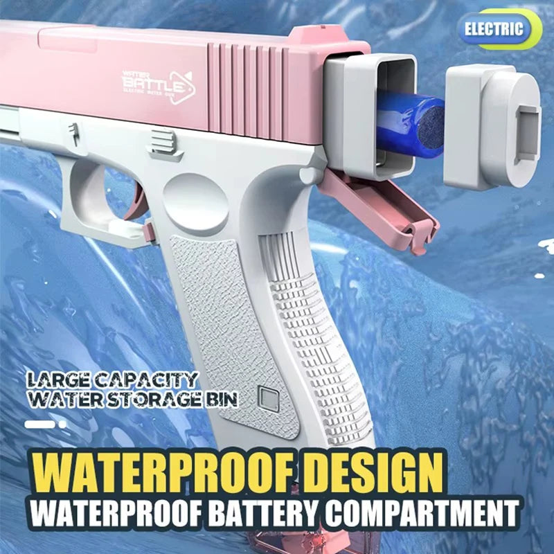 Electric Water Gun Toy Portable Automatic Electric Burst Water Gun Kids Outdoor Water Toys