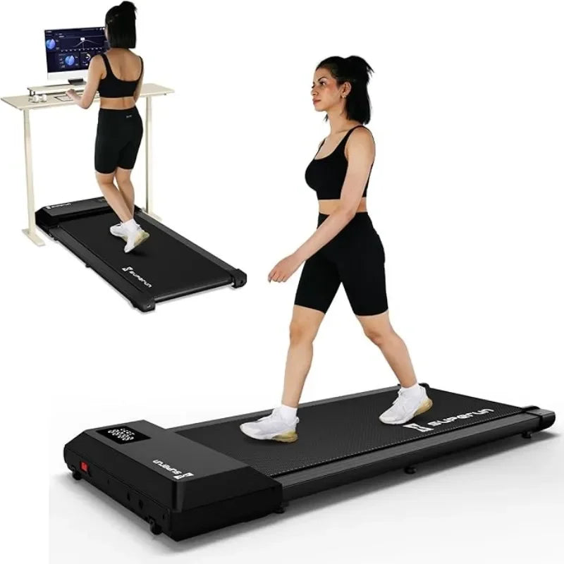 300 Ibs Weight Capacity 2.5 HP 2 in 1 Portable Treadmill for Home-Remote Control,LED Display,Walking Pad for Fitness Enthusiasts