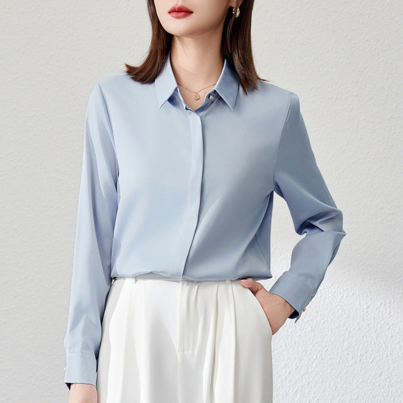 Graceful Satin  Shirt For Women