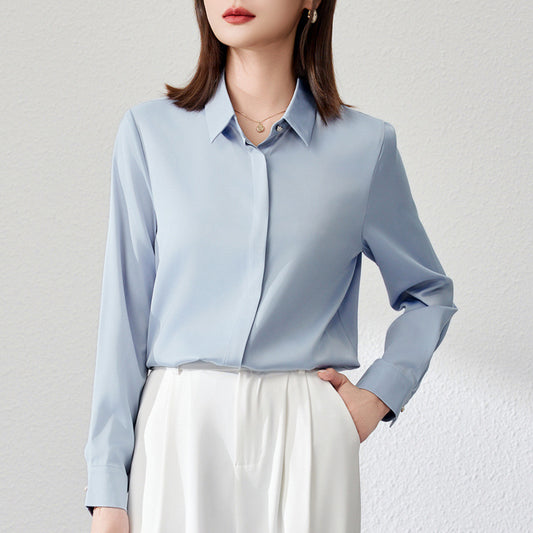 Graceful Satin  Shirt For Women