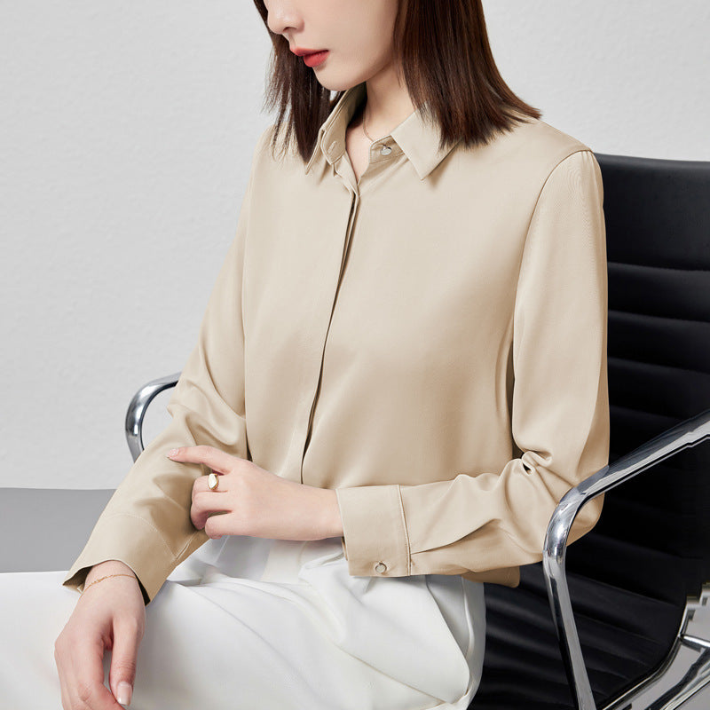 Graceful Satin  Shirt For Women