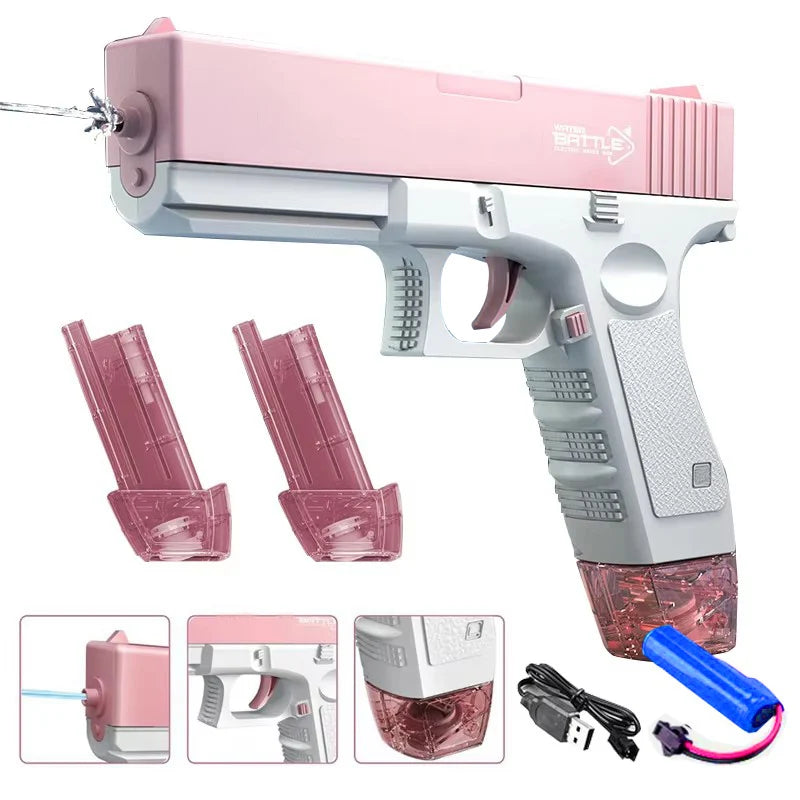 Electric Water Gun Toy Portable Automatic  Electric Burst Water Gun Kids Outdoor Water Toys