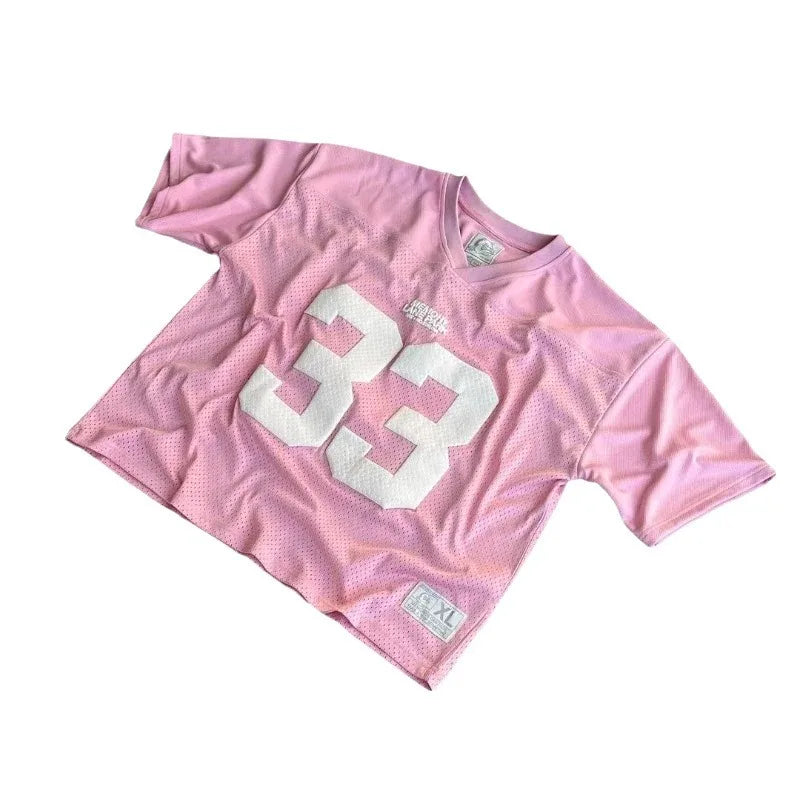 Vintage Printed Shirts for Women Clothing Street Fashion Hip Hop Sports Style Women T Shirt Loose Casual Women Clothes Tops