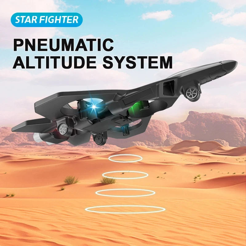 2.4G remote control fighter electric foam glider stunt tumbling UAV hovering helicopter with LED colorful lights aircraft model