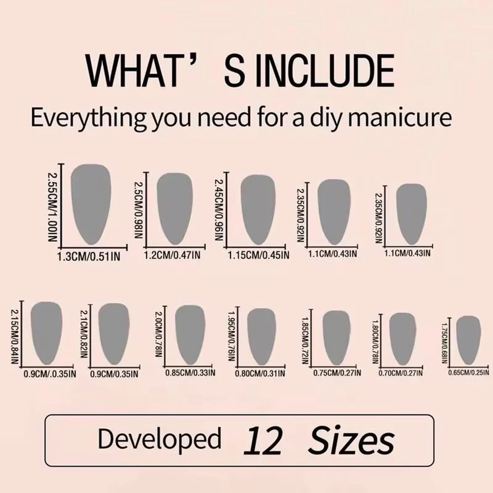 ARTAUG 24PCS Medium Press On Nails Stiletto Pink Bowknot Fingertip French Trim Cute Fake Nails Powder Full Cover Fake Nail Set