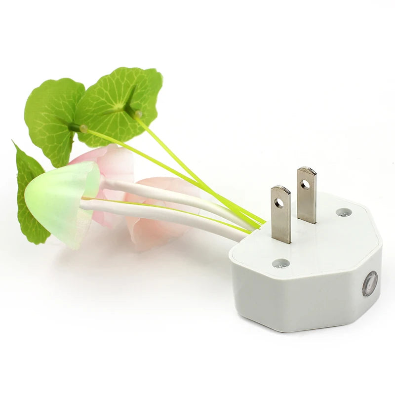 European Plug Sensor LED Beautiful Light Sensor Romantic abajur infantil Mushroom Night Light Dreambed Illumination