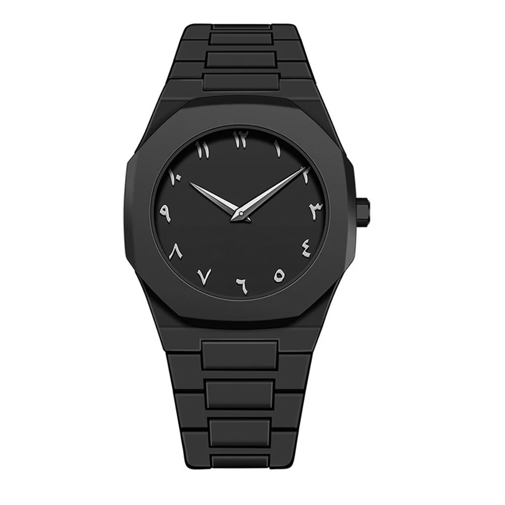 VA VA VOOM Brand Men Creative Watch Fashion Silicone Black Business Style Arabic Digital Creative Military Quartz Sports Watches