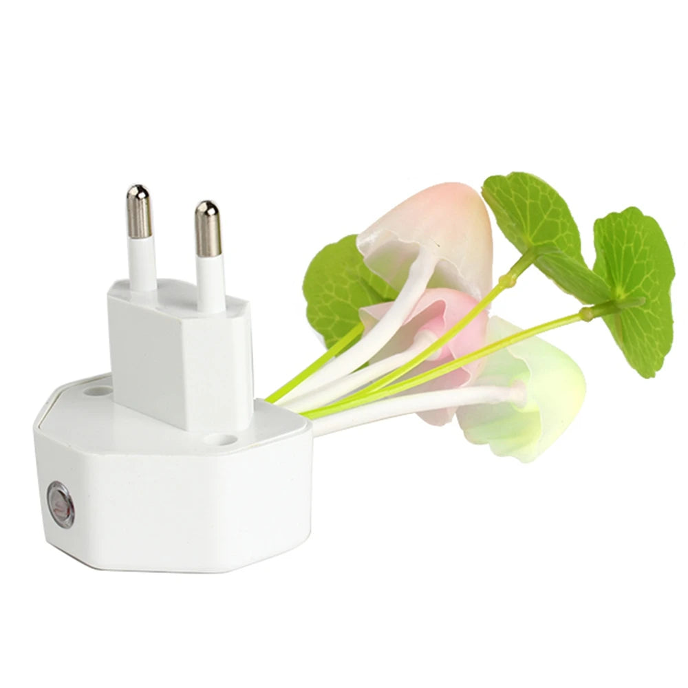 European Plug Sensor LED Beautiful Light Sensor Romantic abajur infantil Mushroom Night Light Dreambed Illumination