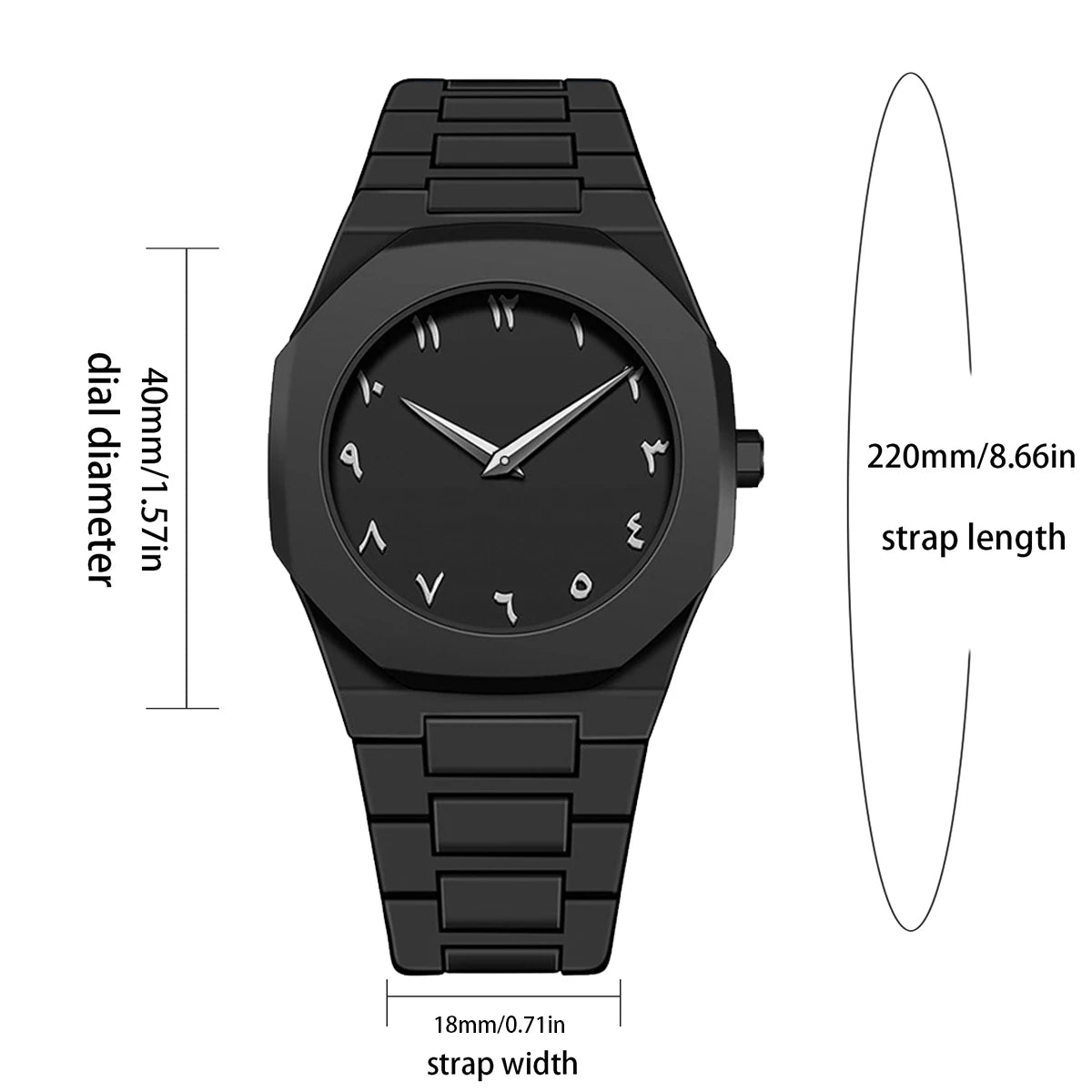 VA VA VOOM Brand Men Creative Watch Fashion Silicone Black Business Style Arabic Digital Creative Military Quartz Sports Watches