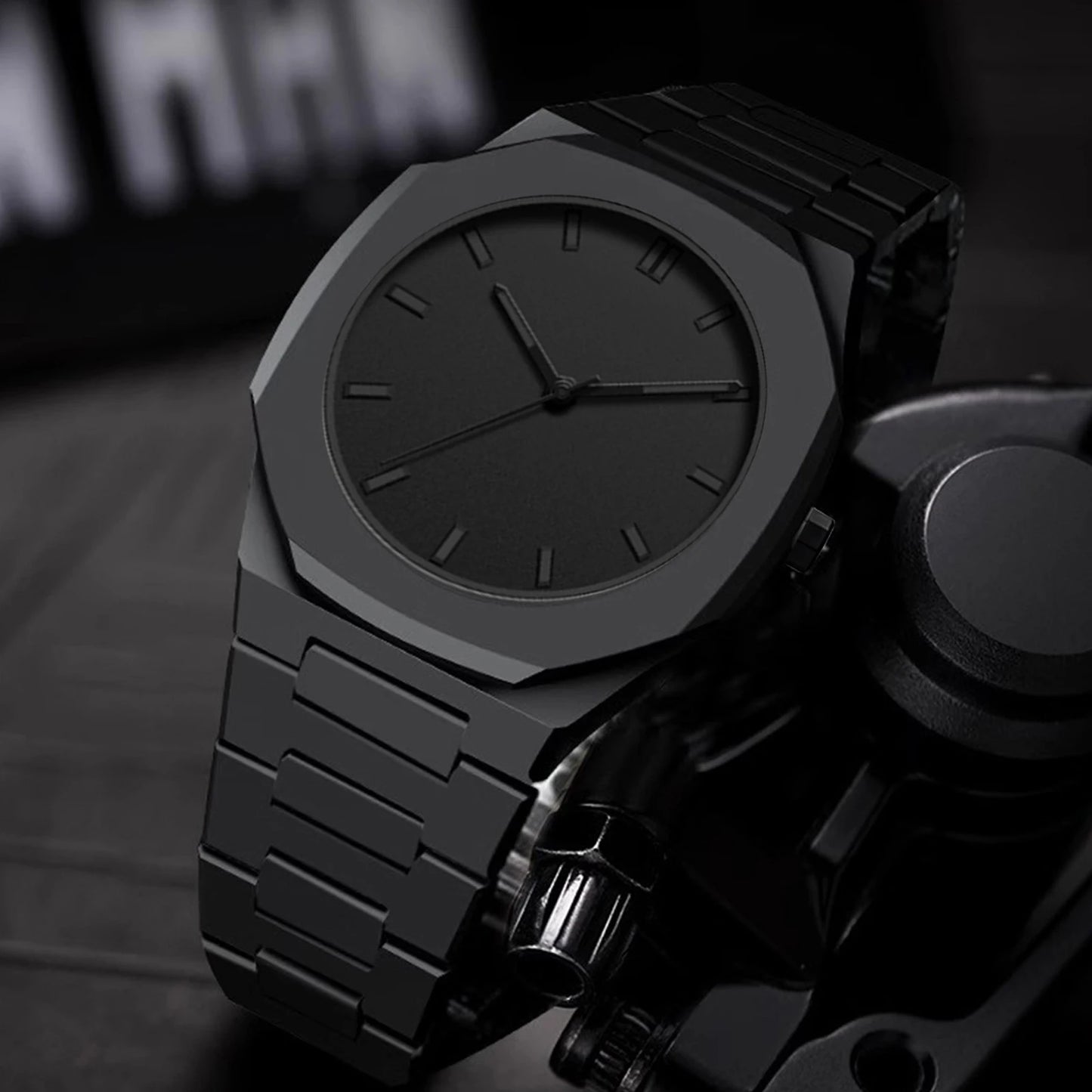 VA VA VOOM Brand Men Creative Watch Fashion Silicone Black Business Style Arabic Digital Creative Military Quartz Sports Watches