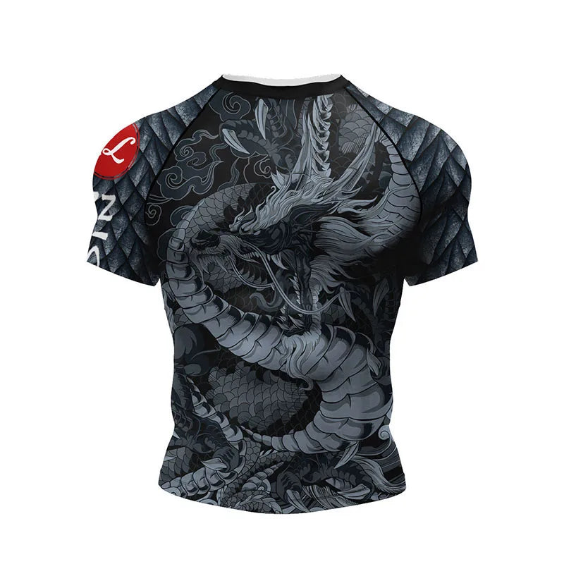 Mma Shorts  Jiu Jitsu T-shirt Pant Sets Rashguard Bjj Full Body Mens Women Compression Boxing Jerseys Rash Guard Clothing Suits