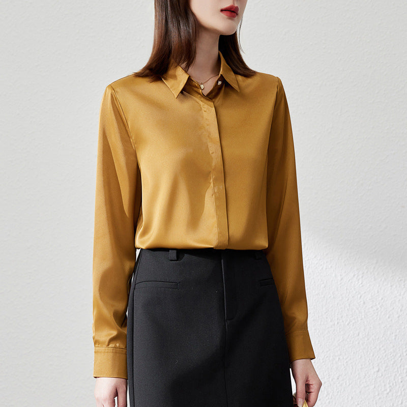 Graceful Satin  Shirt For Women
