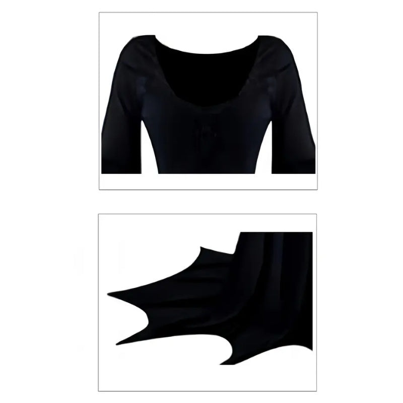 Black Costume Womens Gothic Witch Bat