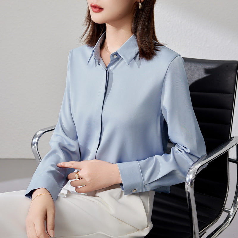 Graceful Satin  Shirt For Women