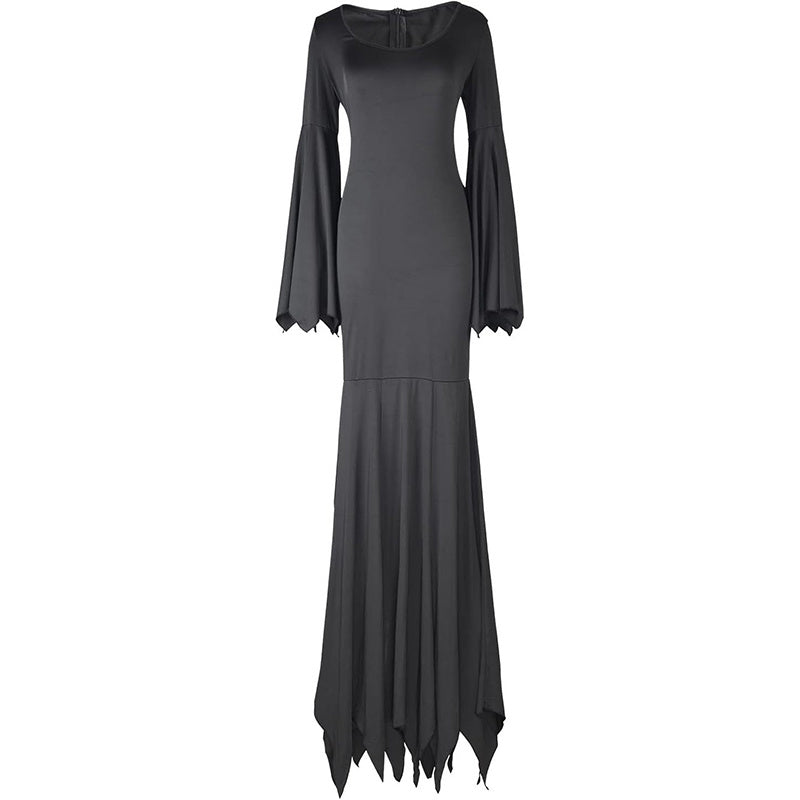 Black Costume Womens Gothic Witch Bat