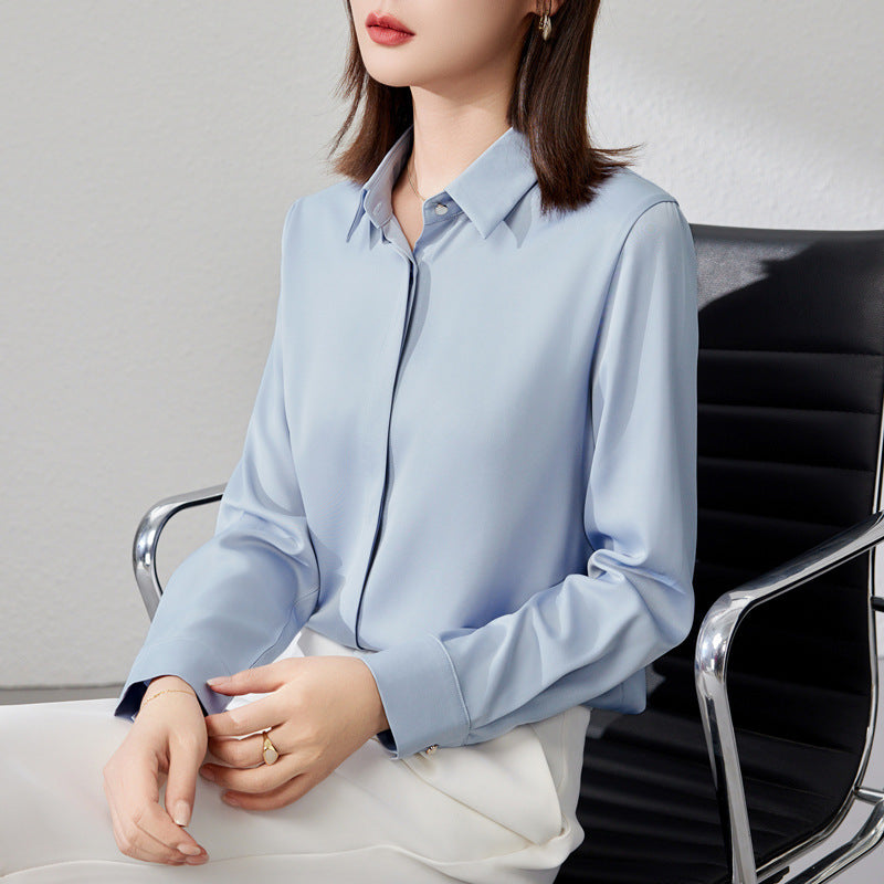 Graceful Satin  Shirt For Women