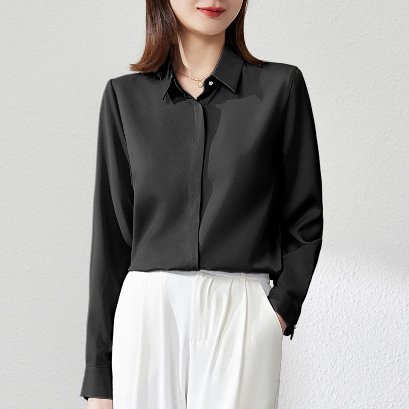Graceful Satin  Shirt For Women